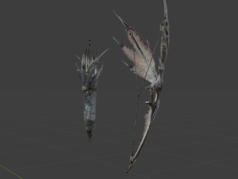 Hoarcry Snowfletcher - Monster Hunter World 3D Model