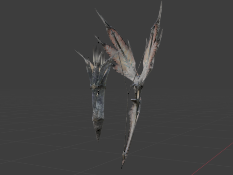 Hoarcry Snowfletcher - Monster Hunter World 3D Model