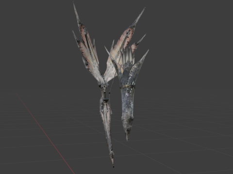 Hoarcry Snowfletcher - Monster Hunter World 3D Model