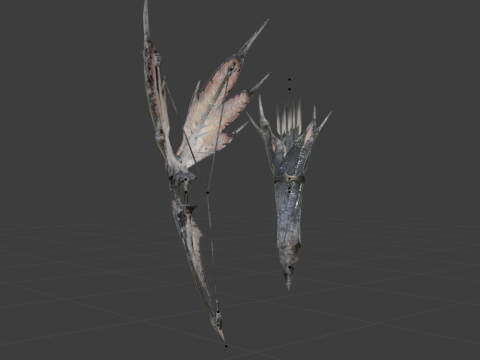 Hoarcry Snowfletcher - Monster Hunter World 3D Model