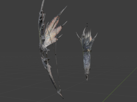 Hoarcry Snowfletcher - Monster Hunter World 3D Model