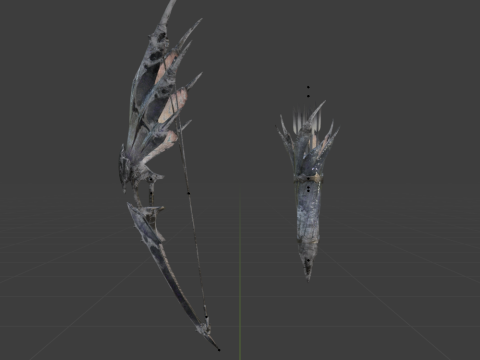 Hoarcry Snowfletcher - Monster Hunter World 3D Model