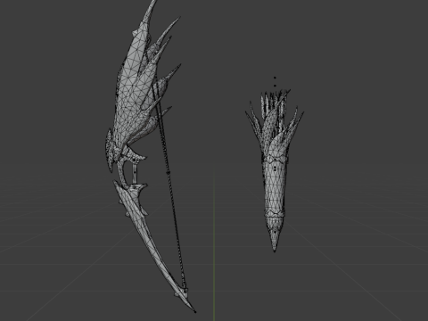 Hoarcry Snowfletcher - Monster Hunter World 3D Model