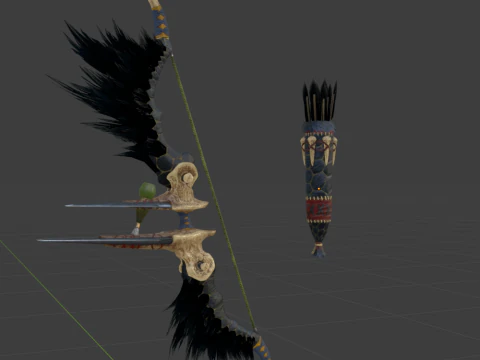 Hidden Bow - Monster Hunter World 3D Model