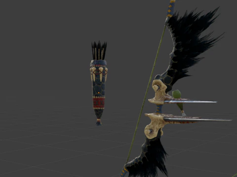 Hidden Bow - Monster Hunter World 3D Model