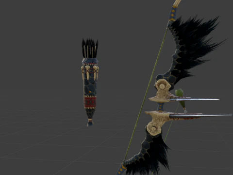 Hidden Bow - Monster Hunter World 3D Model