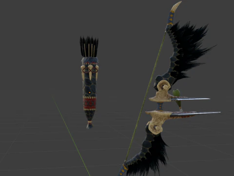 Hidden Bow - Monster Hunter World 3D Model