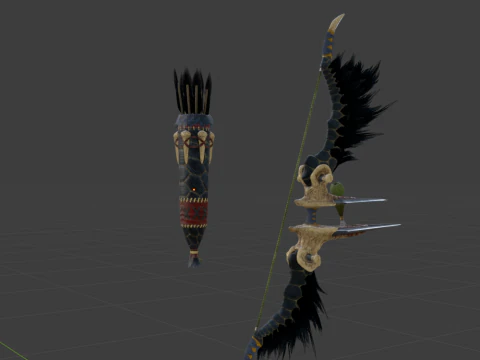 Hidden Bow - Monster Hunter World 3D Model
