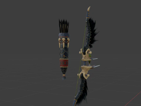 Hidden Bow - Monster Hunter World 3D Model