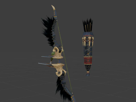 Hidden Bow - Monster Hunter World 3D Model