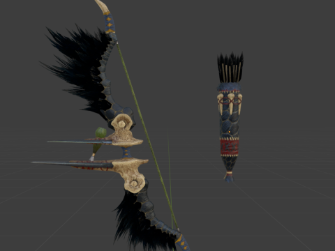 Hidden Bow - Monster Hunter World 3Dモデル