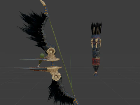 Hidden Bow - Monster Hunter World 3D Model