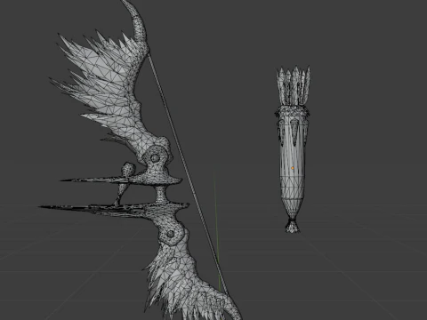 Hidden Bow - Monster Hunter World 3D Model