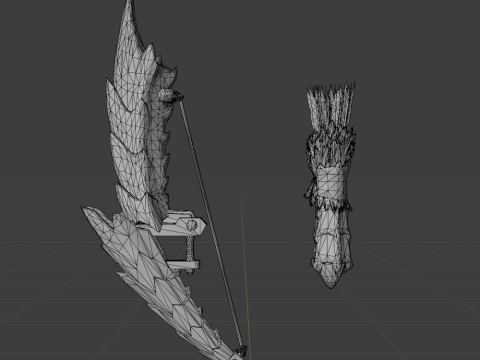 Brimstren Drakesight - Monster Hunter World Modelo 3D