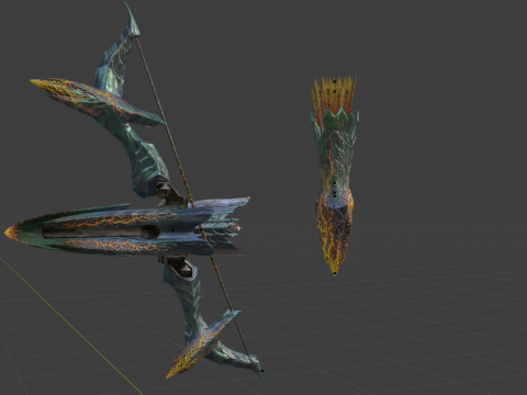 Lightbreak Bow - Monster Hunter World Model 3D