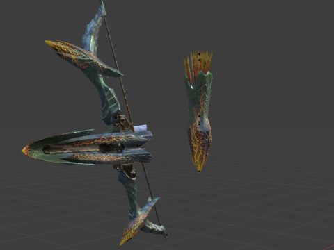 Lightbreak Bow - Monster Hunter World Model 3D