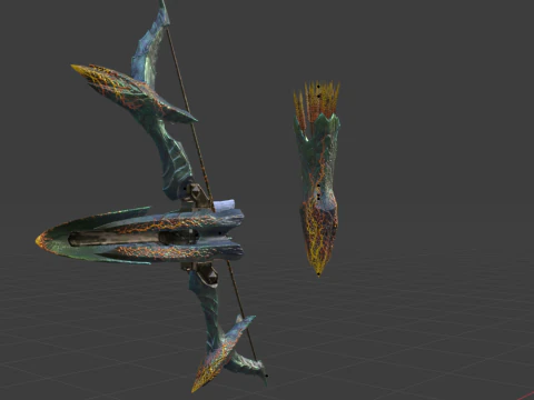 Lightbreak Bow - Monster Hunter World 3D Model