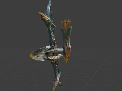 Lightbreak Bow - Monster Hunter World Model 3D