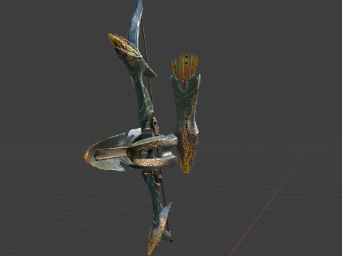 Lightbreak Bow - Monster Hunter World 3D Model