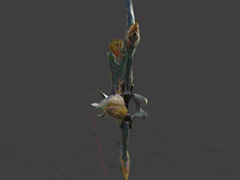 Lightbreak Bow - Monster Hunter World 3D Model