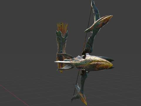 Lightbreak Bow - Monster Hunter World Model 3D