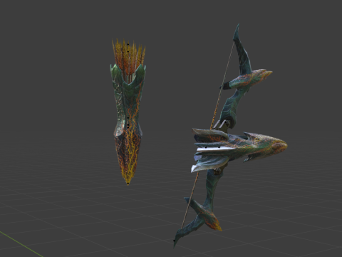 Lightbreak Bow - Monster Hunter World Model 3D