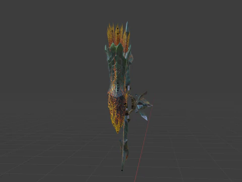 Lightbreak Bow - Monster Hunter World 3D Model