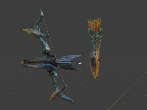 Lightbreak Bow - Monster Hunter World Model 3D