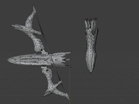 Lightbreak Bow - Monster Hunter World Model 3D