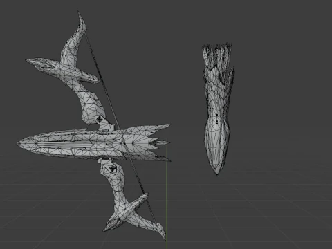 Lightbreak Bow - Monster Hunter World 3D Model