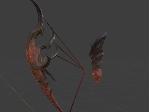 Safis Hellbow - Monster Hunter World 3D Model