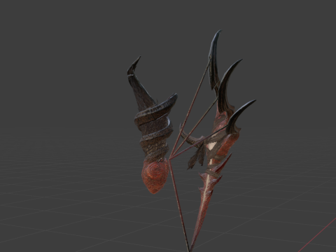 Safis Hellbow - Monster Hunter World 3D Model