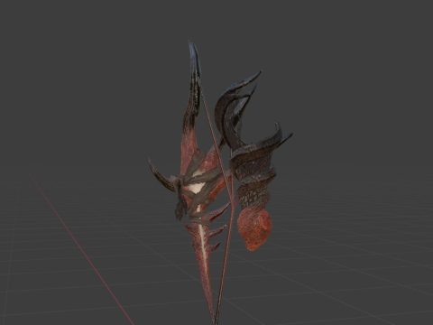 Safis Hellbow - Monster Hunter World 3D Model