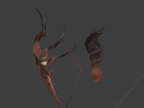 Safis Hellbow - Monster Hunter World 3D Model