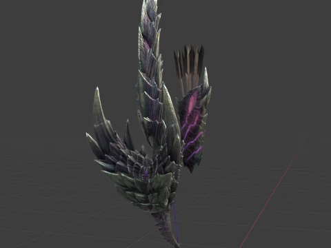 Alatreon Bow - Monster Hunter World 3D Model