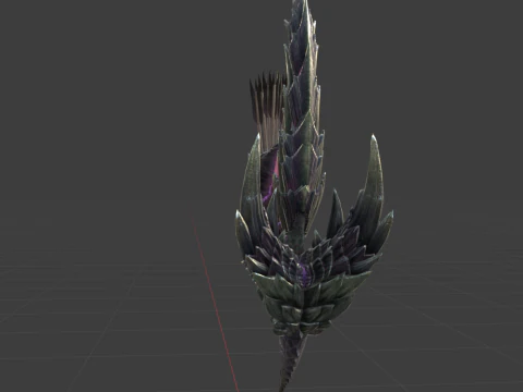 Alatreon Bow - Monster Hunter World 3D Model