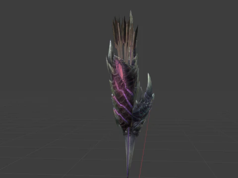 Alatreon Bow - Monster Hunter World 3D Model