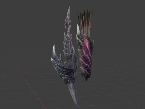 Alatreon Bow - Monster Hunter World 3D Модель