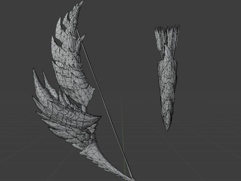 Alatreon Bow - Monster Hunter World 3D Модель