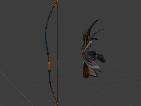 Azure Era Soaring Dragon - Monster Hunter World 3D Model