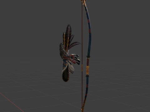 Azure Era Soaring Dragon - Monster Hunter World 3D Model