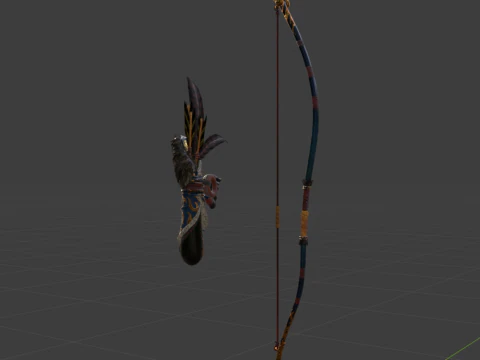 Azure Era Soaring Dragon - Monster Hunter World 3D Model