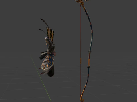 Azure Era Soaring Dragon - Monster Hunter World 3D Model