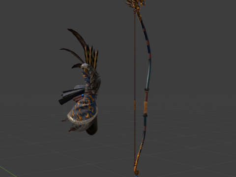 Azure Era Soaring Dragon - Monster Hunter World 3D 模型