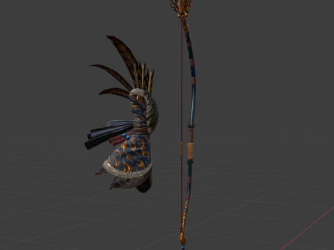 Azure Era Soaring Dragon - Monster Hunter World 3D 模型