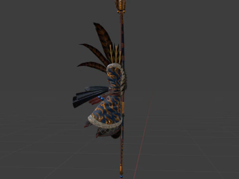 Azure Era Soaring Dragon - Monster Hunter World 3D Model