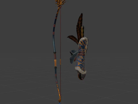Azure Era Soaring Dragon - Monster Hunter World 3D Model