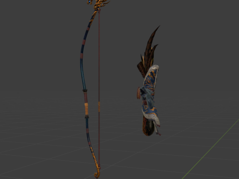 Azure Era Soaring Dragon - Monster Hunter World 3D 模型