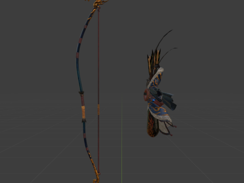 Azure Era Soaring Dragon - Monster Hunter World 3D 模型