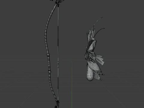 Azure Era Soaring Dragon - Monster Hunter World 3D Model